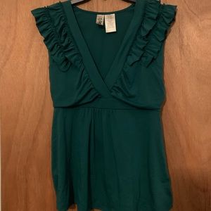 L8ter Dark Teal/Green Top XL
